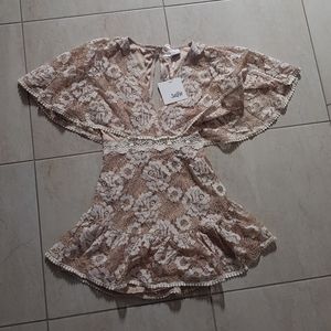 Selfie Leslie Nude Lace Dress